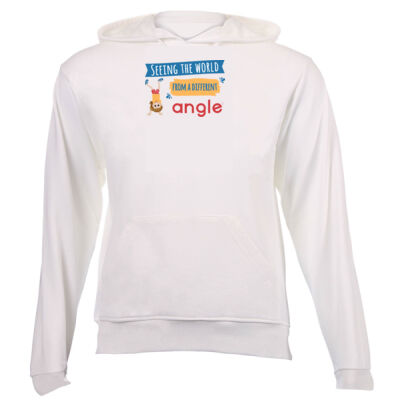 'Different Angle' - Kids' White Hoodie - Emma Thumbnail