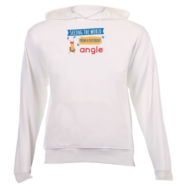 'Different Angle' - Kids' White Hoodie - Emma Thumbnail