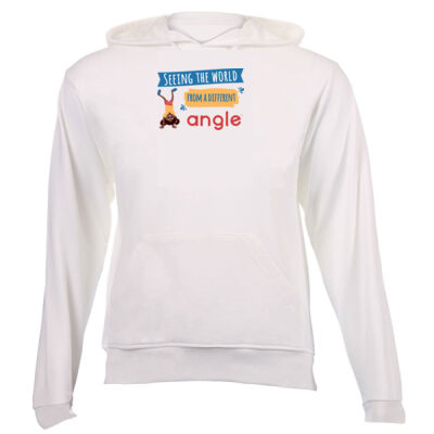 'Different Angle' - Kids' White Hoodie - Naledi Thumbnail
