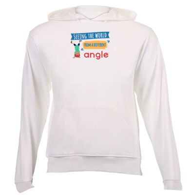 'Different Angle' - Kids' White Hoodie - Abdul Thumbnail