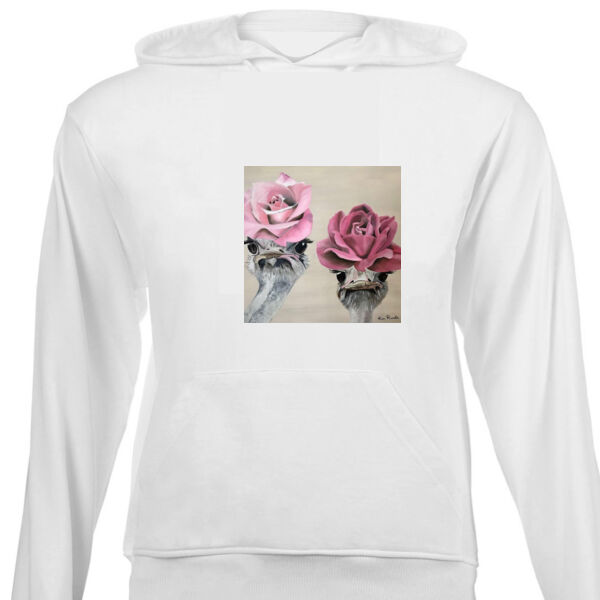 "Larry & Leroy" - Adult Unisex White Hoodie - By Kim Rundle Thumbnail